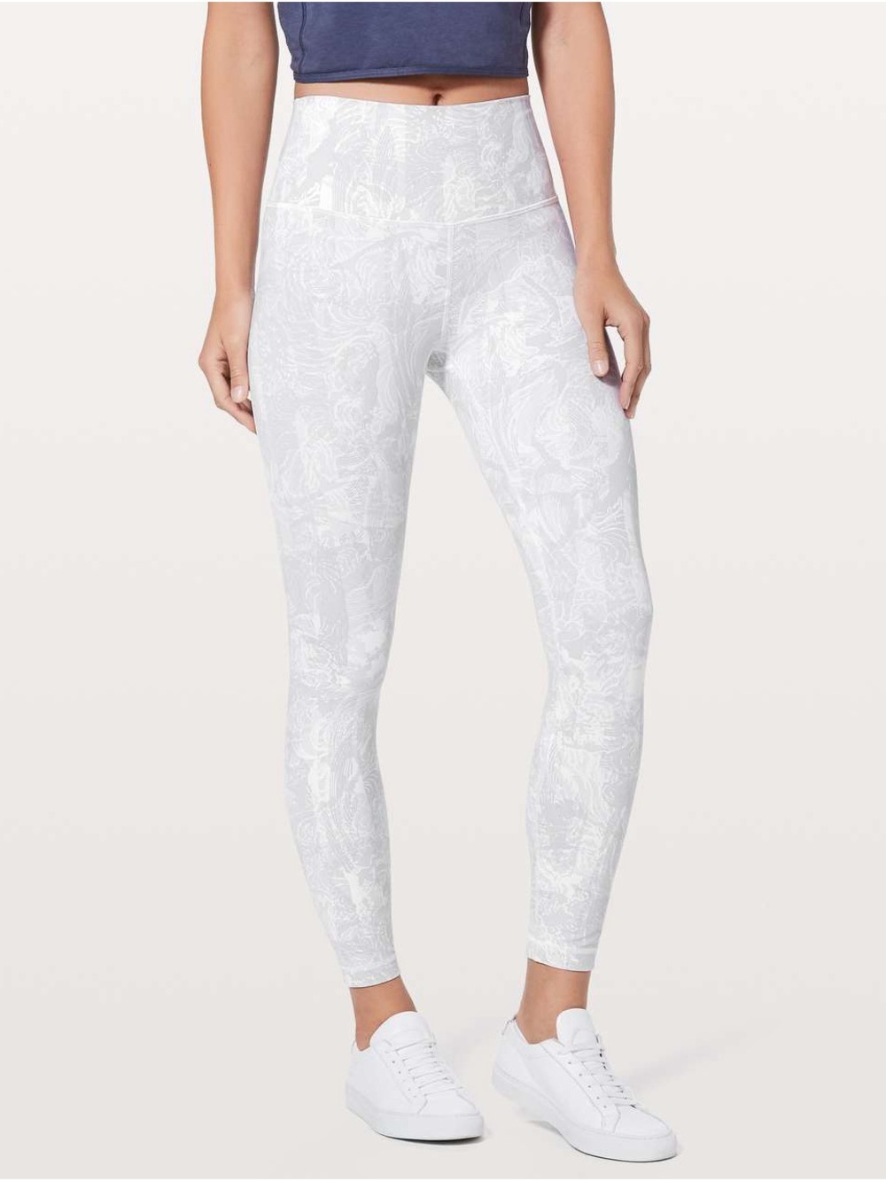 Lululemon Wunder Under High Rise 25” Leggings in Eternal Wave White